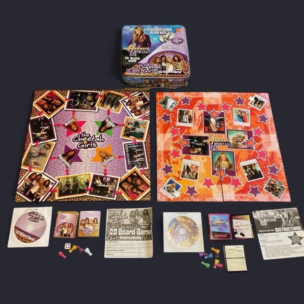 Disney Hannah Montana and The Cheetah Girls CD Board Game